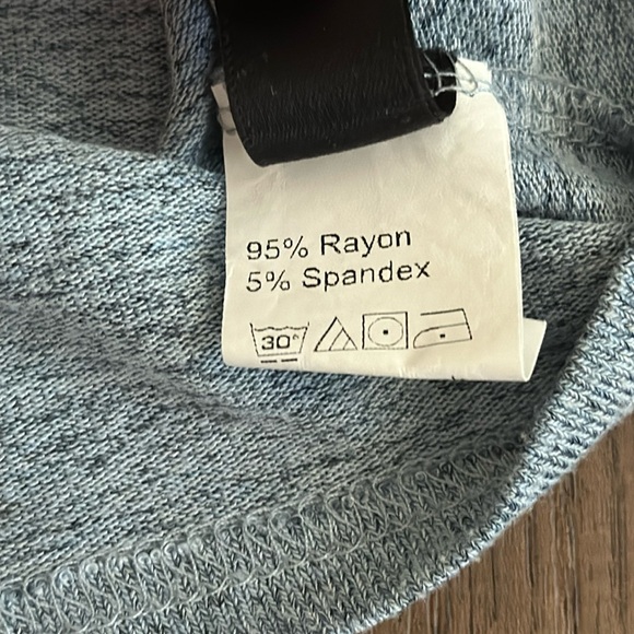 Light Heather blue halter backless dress size XS stretchy fitted Knit material - Picture 4 of 8